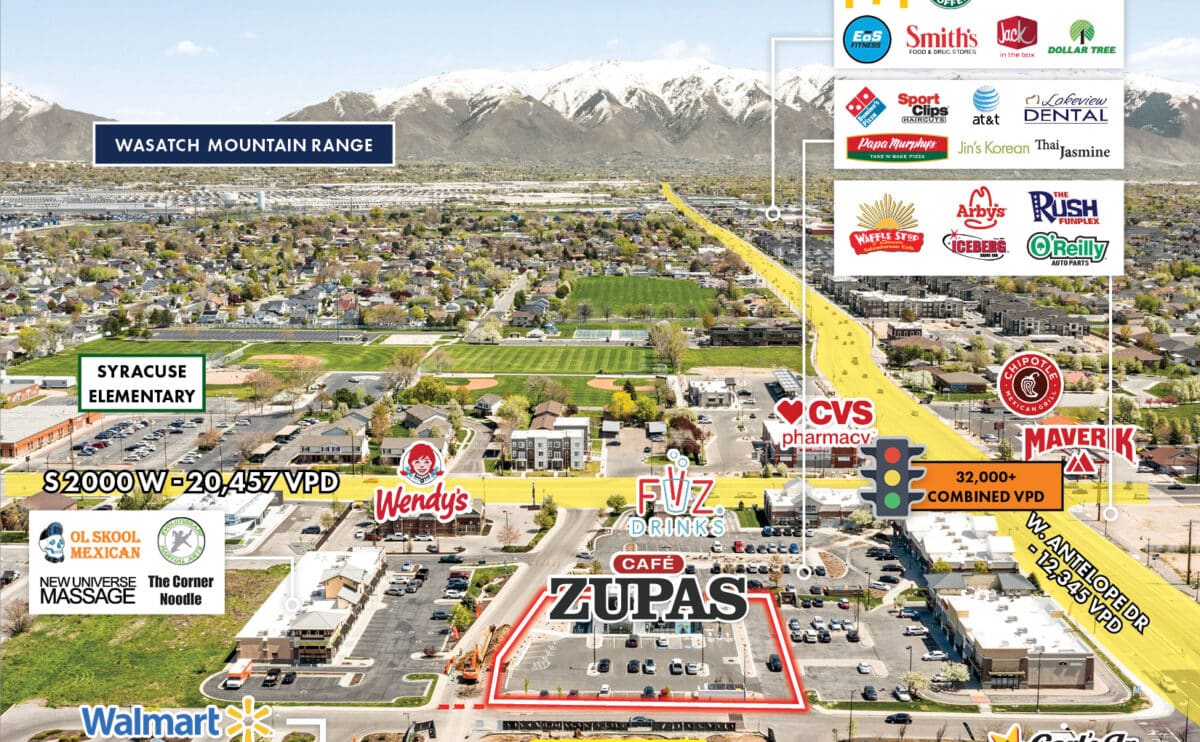 Café Zupas NNN Ground Lease | Syracuse, UT (Salt Lake City-Ogden MSA)